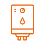 Orange boiler icon