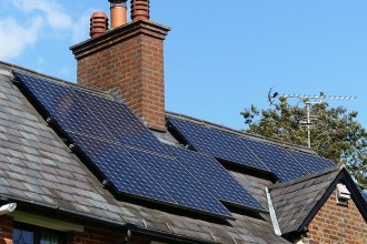 Solar Panels On A Roof