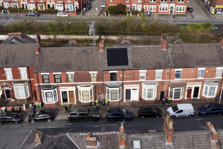 Terraced houses in Lancashire