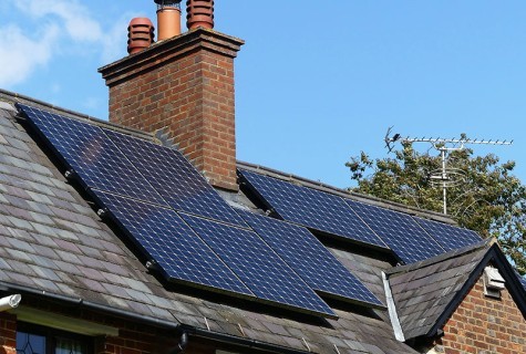 Solar Panels On A Roof