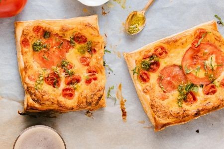 Tomato And Halloumi Slice